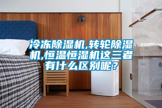 冷冻除湿机,转轮除湿机,恒温恒湿机这三者有什么区别呢?