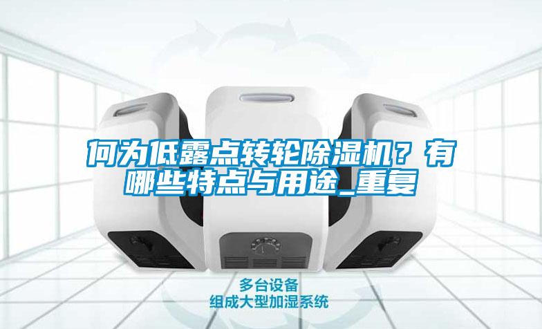 何为低露点转轮除湿机？有哪些特点与用途_重复