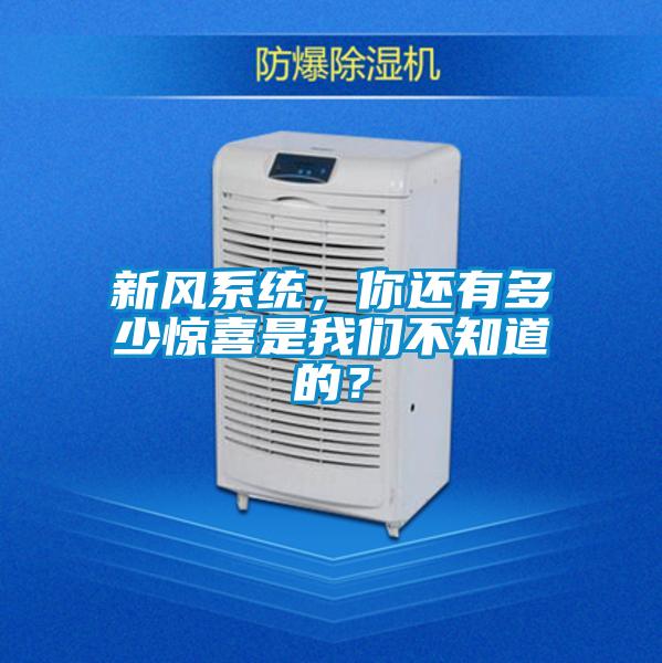 新风系统，你还有多少惊喜是我们不知道的？