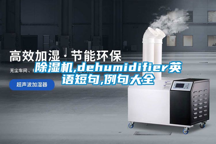 除湿机,dehumidifier英语短句,例句大全